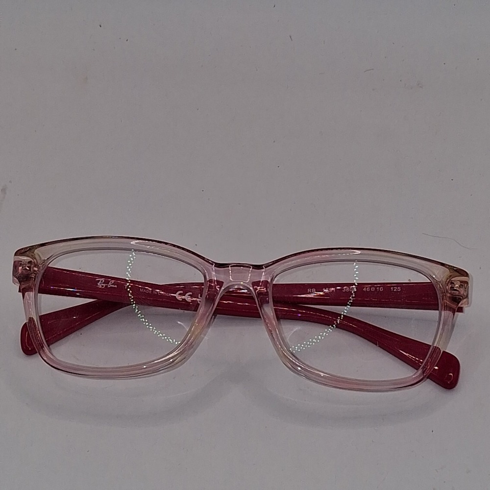 Ray-Ban RB 1591 Eyeglasses Frames 46-16-125 Pink Red Kids Youth